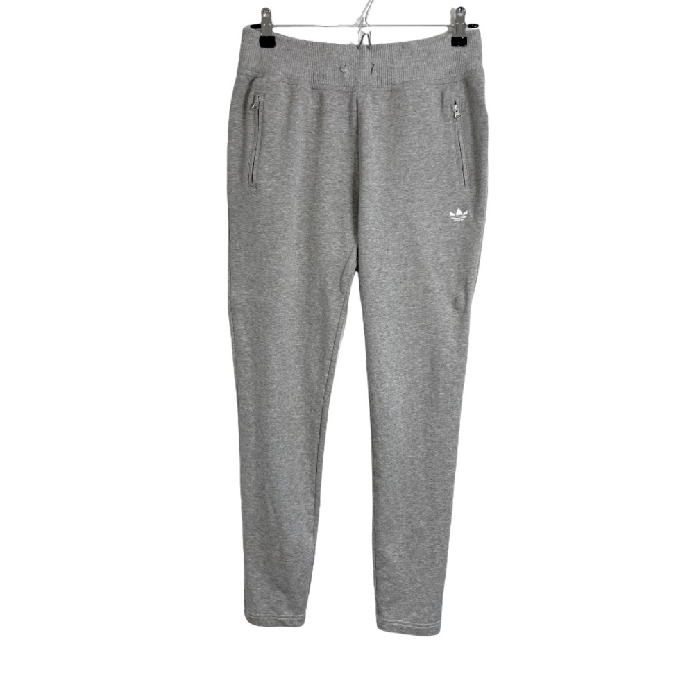 Adidas Marl Light Grey Zipper Pocket Legging Jogger Pant